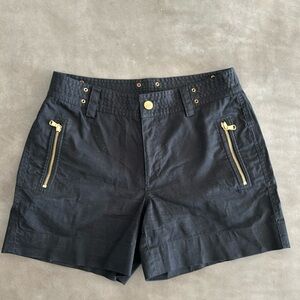 Lauren by Ralph Lauren cotton short with zippers gold detail